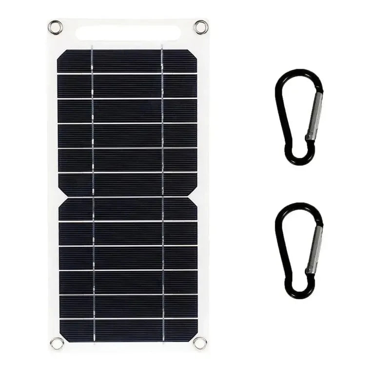 20W Solar Panel USB 5V Solar Cell Outdoor Hike Battery Charger System Solar Panel Kit Complete for Mobile Phone Power Bank Watch - Trekker Essentials