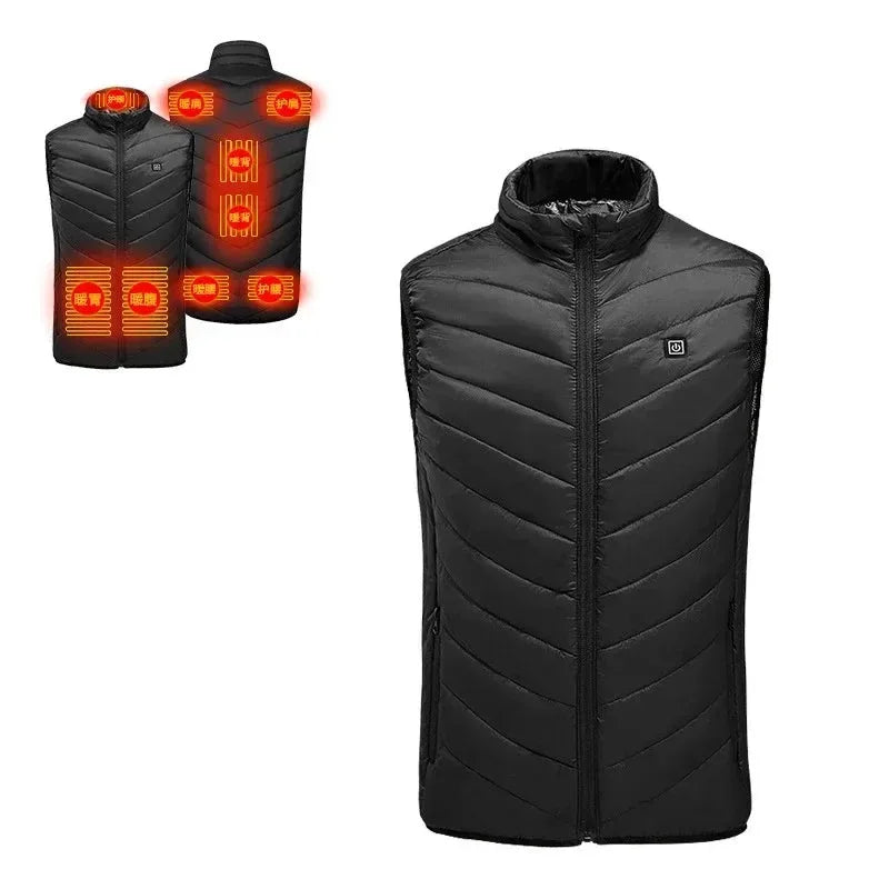 21-Zone Self-Heating Vest with USB Power | Men's & Women's Thermal Heated Jacket for Outdoor Activities - Trekker Essentials