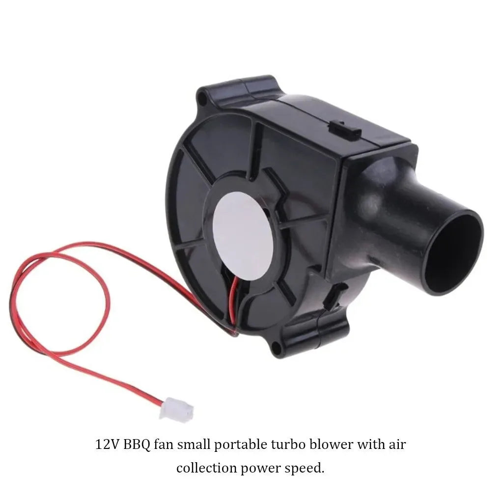 220V 7.5cm BBQ Fan Small with Air Collecting Adjustable Speed Handheld Barbecue Blower Wind Pipe for Outdoor Camping - Trekker Essentials