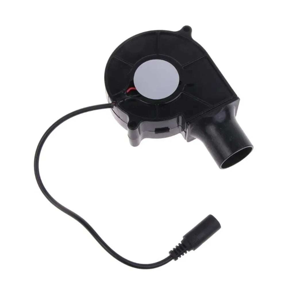220V 7.5cm BBQ Fan Small with Air Collecting Adjustable Speed Handheld Barbecue Blower Wind Pipe for Outdoor Camping - Trekker Essentials