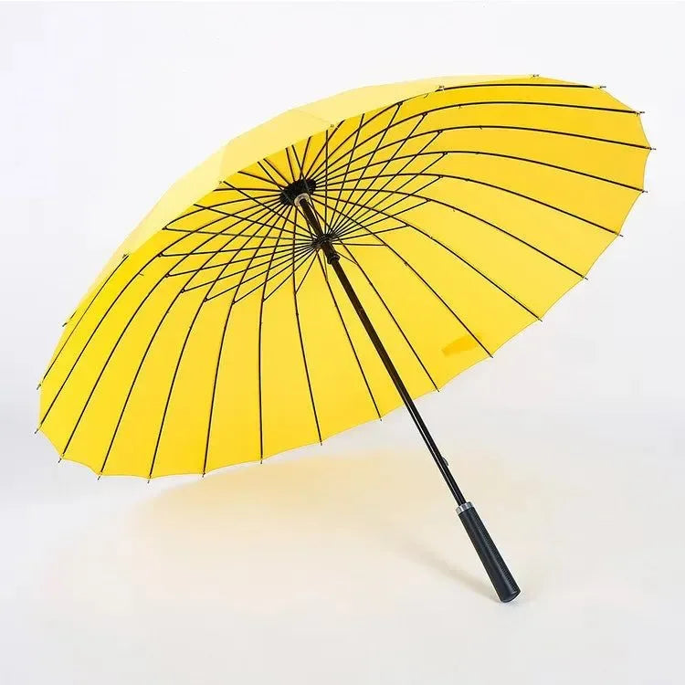 24-Bone Manual Long Umbrella - XL Retro Golf Umbrella, Anti-Storm and Sunscreen, Available in Multiple Colors - Trekker Essentials
