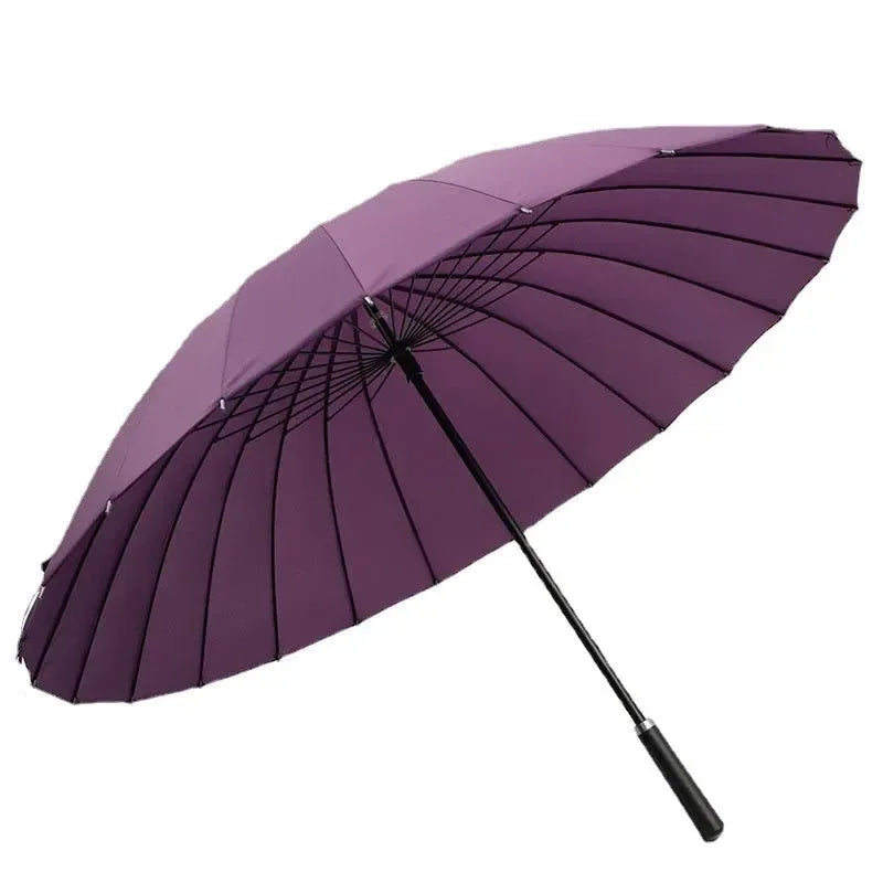 24-Bone Manual Long Umbrella - XL Retro Golf Umbrella, Anti-Storm and Sunscreen, Available in Multiple Colors - Trekker Essentials