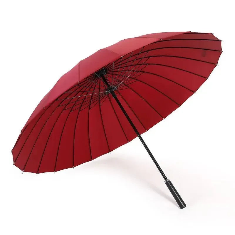 24-Bone Manual Long Umbrella - XL Retro Golf Umbrella, Anti-Storm and Sunscreen, Available in Multiple Colors - Trekker Essentials