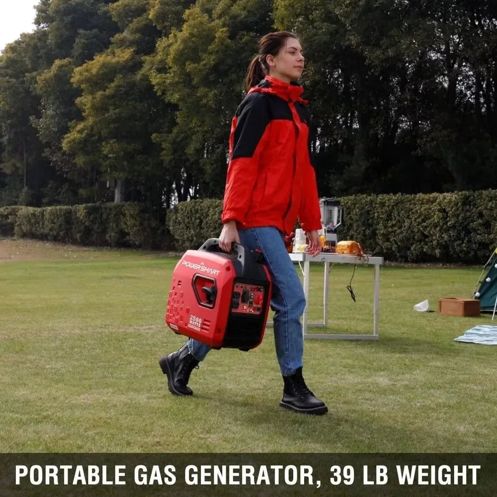 2500-Watt Super Quiet Portable Inverter Generator – Lightweight, High Fuel-Efficiency - Trekker Essentials