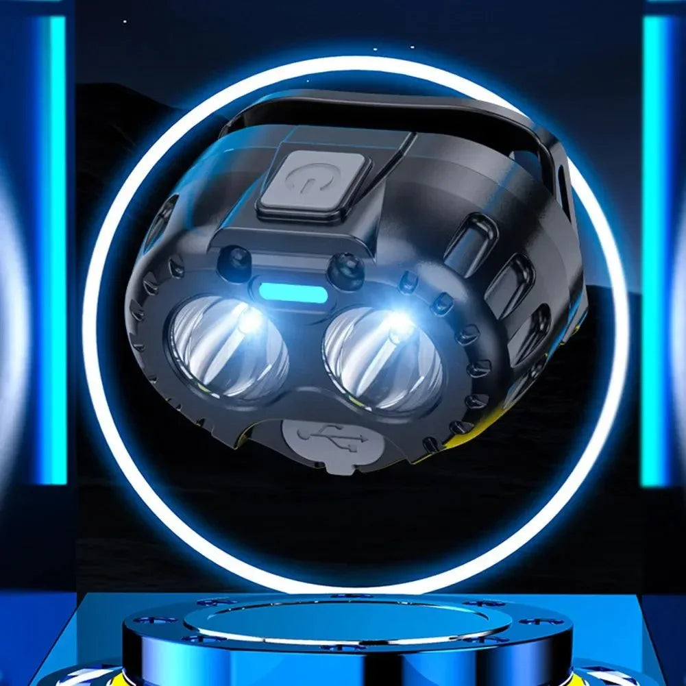 250LM LED Headlamp – IPX4 Waterproof Rechargeable Headlight for Camping, Hiking & Fishing (500mAh Battery, XPE LED, Adjustable Strap) - Trekker Essentials