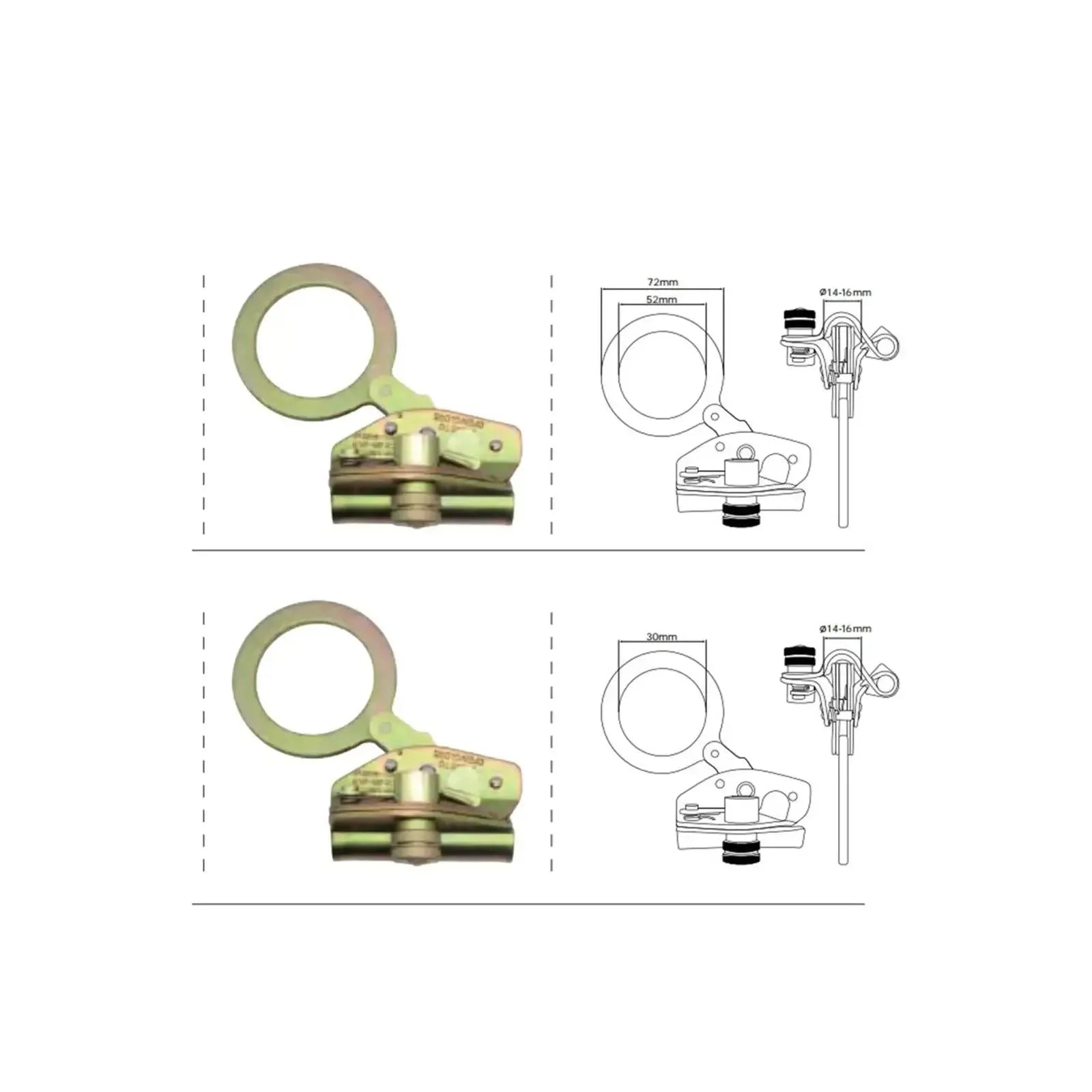 25kN Rope Grab with Fall Protection for Rock Climbing, Caving, Rappelling, and Rescue - Trekker Essentials