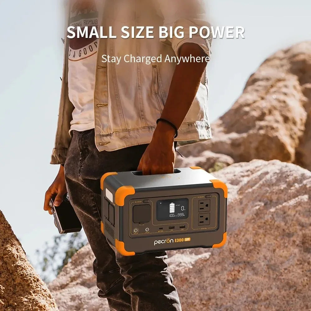 288Wh Solar Power Station with 100W Panel - 600W Pure Sine Wave Portable Generator for Camping & Emergencies - Trekker Essentials