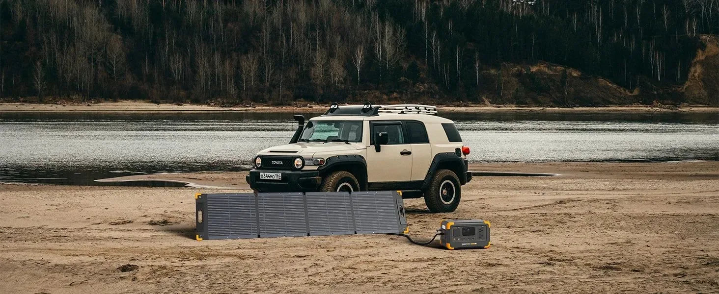 288Wh Solar Power Station with 100W Panel - 600W Pure Sine Wave Portable Generator for Camping & Emergencies - Trekker Essentials