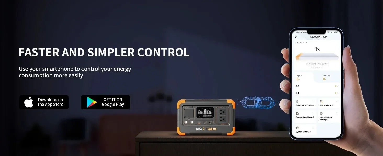 288Wh Solar Power Station with 100W Panel - 600W Pure Sine Wave Portable Generator for Camping & Emergencies - Trekker Essentials