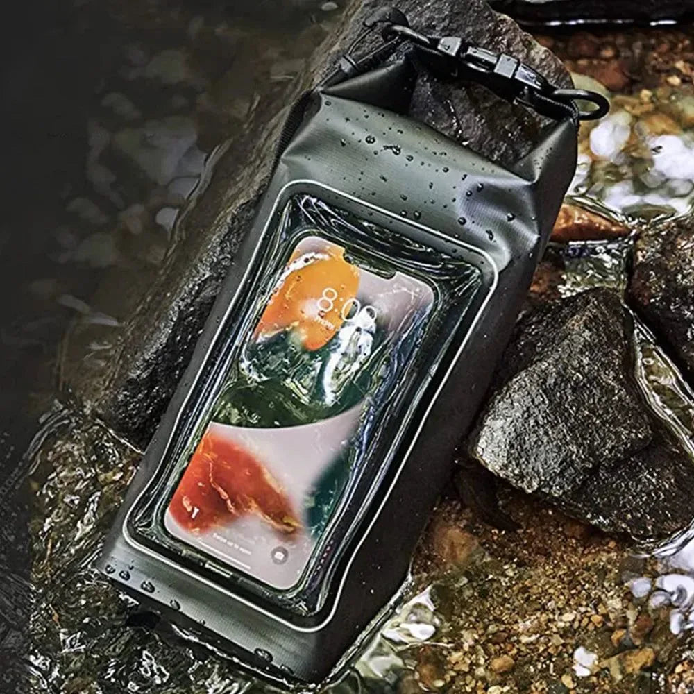 2L & 5L Touch Screen Waterproof Dry Bag - Ideal for Trekking, Drifting, Rafting, Surfing, Kayaking, and Outdoor Sports - Trekker Essentials