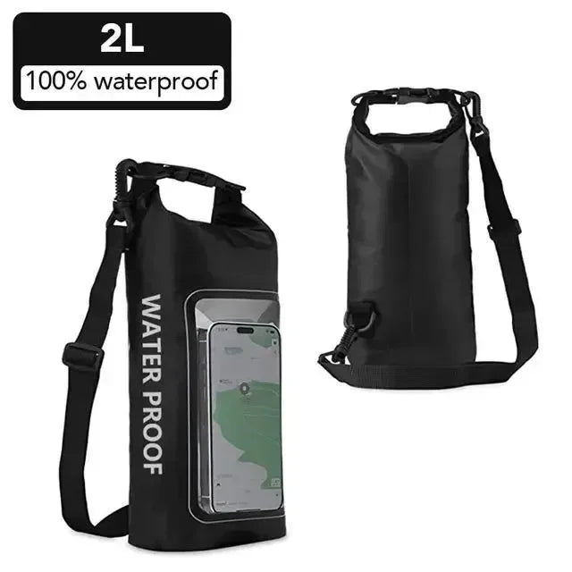 2L & 5L Touch Screen Waterproof Dry Bag - Ideal for Trekking, Drifting, Rafting, Surfing, Kayaking, and Outdoor Sports - Trekker Essentials