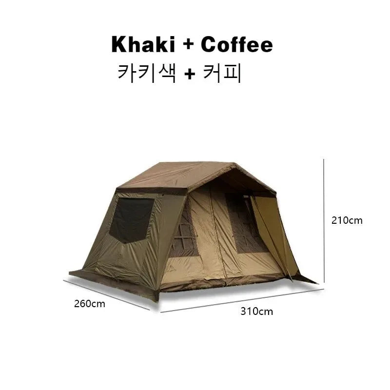 3-6 Person Outdoor Camping Cabin Tent: Luxury Ultralight Large Family Waterproof Tent - Trekker Essentials