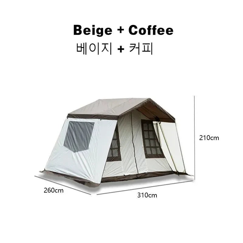 3-6 Person Outdoor Camping Cabin Tent: Luxury Ultralight Large Family Waterproof Tent - Trekker Essentials