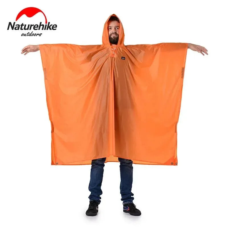 3-in-1 Poncho Triad: Groundsheet, Awning, and Raincoat - Outdoor Raincoat for Mountaineering and Walking - Trekker Essentials