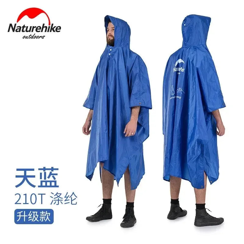 3-in-1 Poncho Triad: Groundsheet, Awning, and Raincoat - Outdoor Raincoat for Mountaineering and Walking - Trekker Essentials