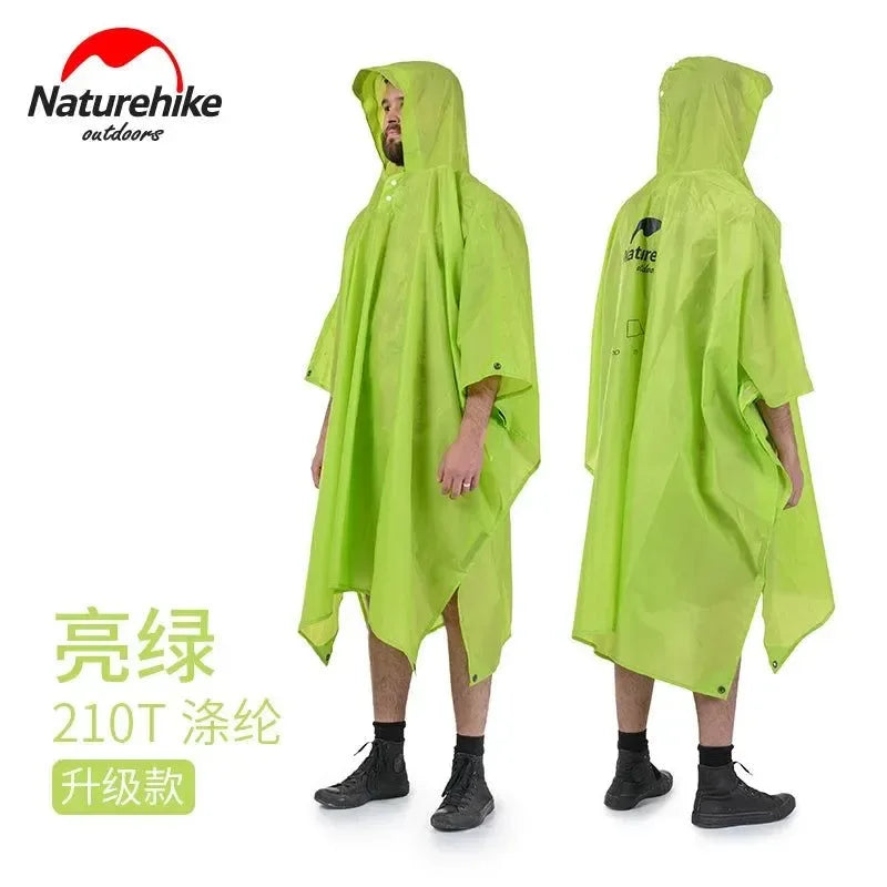 3-in-1 Poncho Triad: Groundsheet, Awning, and Raincoat - Outdoor Raincoat for Mountaineering and Walking - Trekker Essentials