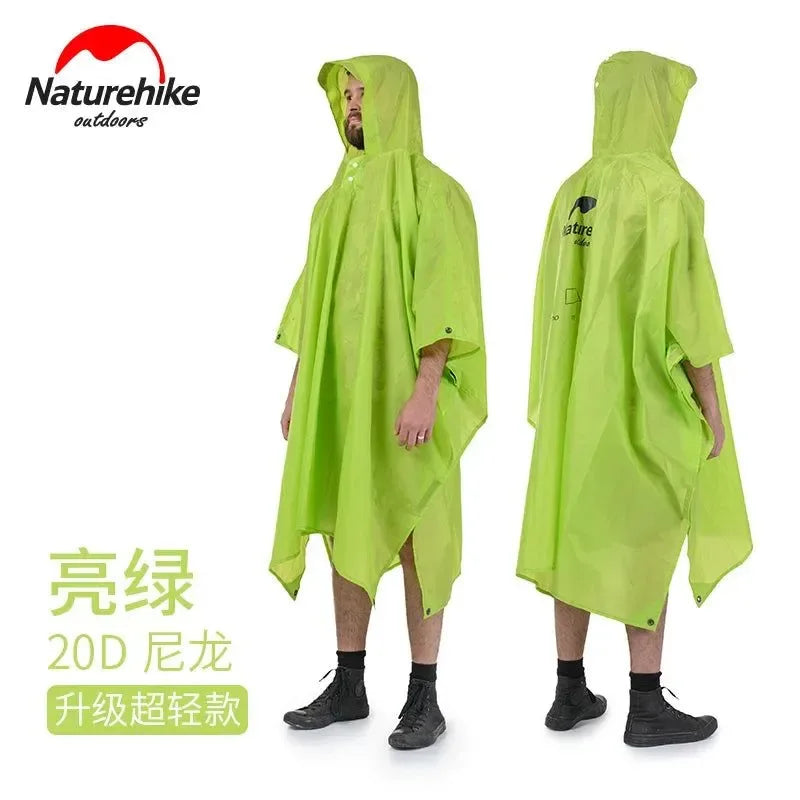 3-in-1 Poncho Triad: Groundsheet, Awning, and Raincoat - Outdoor Raincoat for Mountaineering and Walking - Trekker Essentials