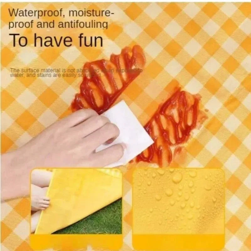 3-in-1 Waterproof Picnic Mat for Camping, Hiking & Beach – Portable Folding Outdoor Blanket with Safety Lock - Trekker Essentials