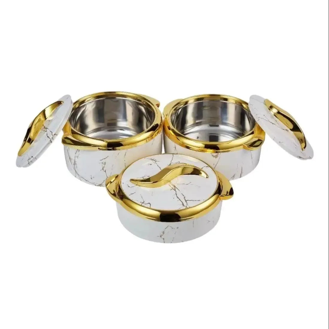 3-Piece Insulated Hot Pot Set (1.5L/2L/2.5L) – Perfect for Family Gatherings, Weddings & Ramadan Events - Trekker Essentials
