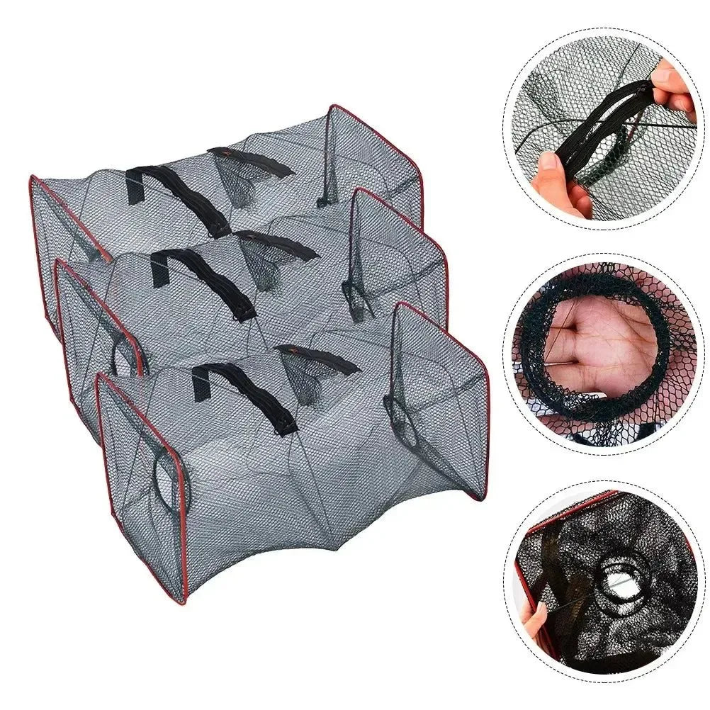 3-Piece Multi-Purpose Fishing Bait Trap Set – Crab, Shrimp & Crayfish Catcher - Trekker Essentials