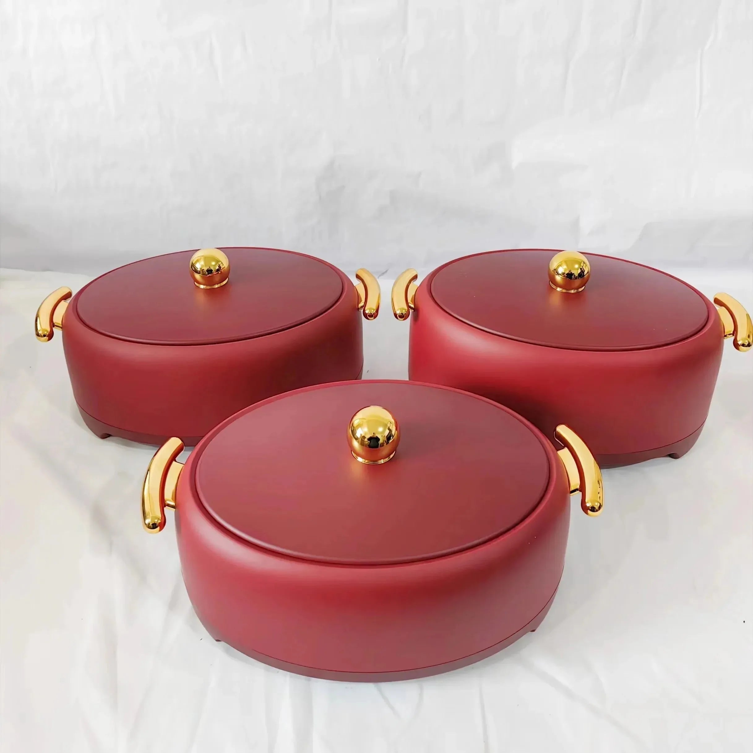 3-Piece Thermal Insulation Lunch Box Set – Large Capacity Food Warmer (2L/2.5L/3L) - Trekker Essentials
