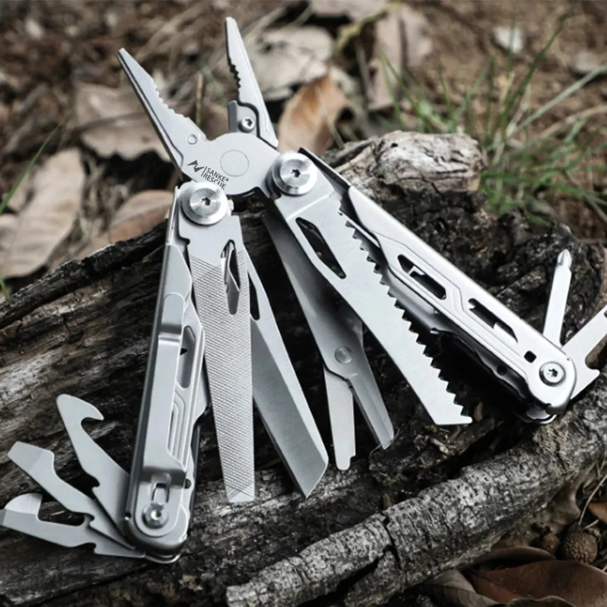 30-in-1 Multifunctional Multi Hand Tool - Portable Folding Pliers with Cable Wire Cutter and Knife - Trekker Essentials