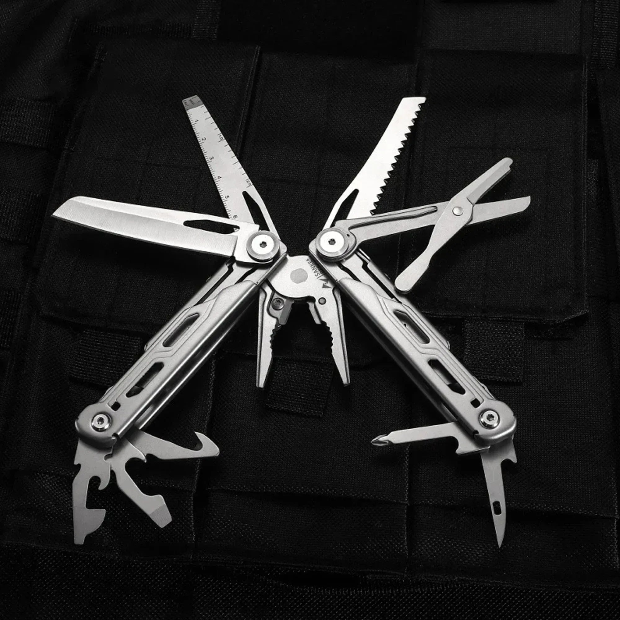 30-in-1 Multifunctional Multi Hand Tool - Portable Folding Pliers with Cable Wire Cutter and Knife - Trekker Essentials