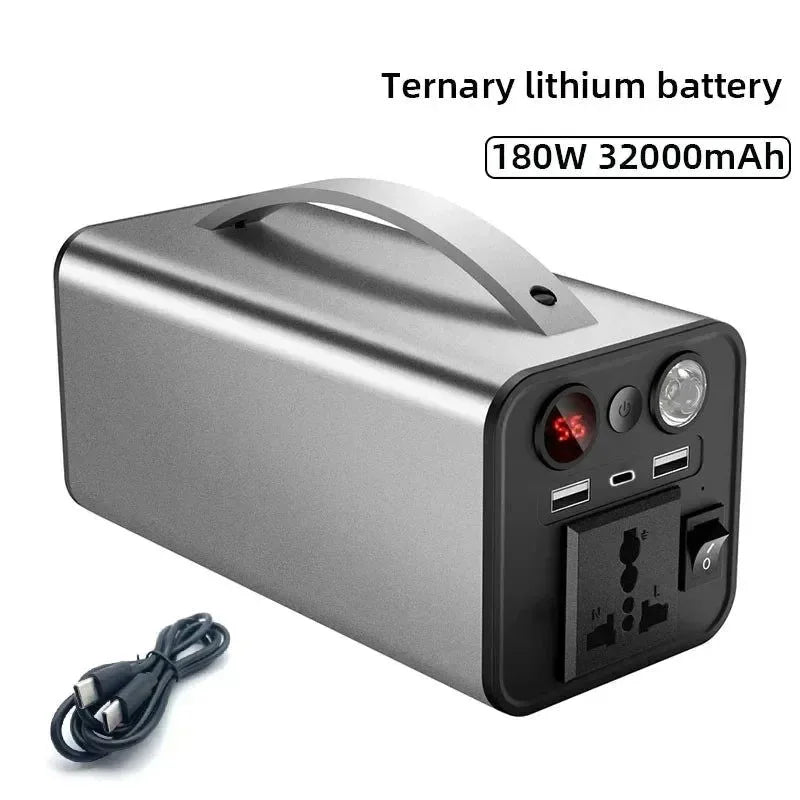 300W Portable Solar Power Station — 68000mAh LiFePO4 Battery for Camping & Backup - Trekker Essentials