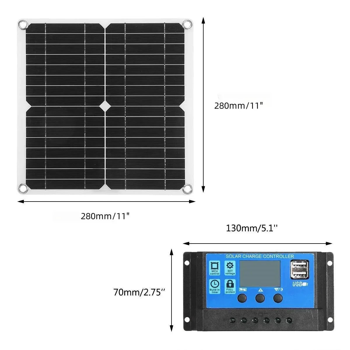 300W Solar Panel DC12V Solar Charging - Trekker Essentials