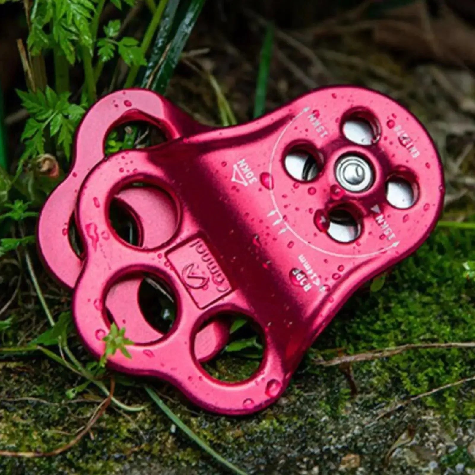 30KN Triple Hitch Climbing Pulley - Heavy-Duty Arborist Rigging Pulley with Ball Bearings - Trekker Essentials