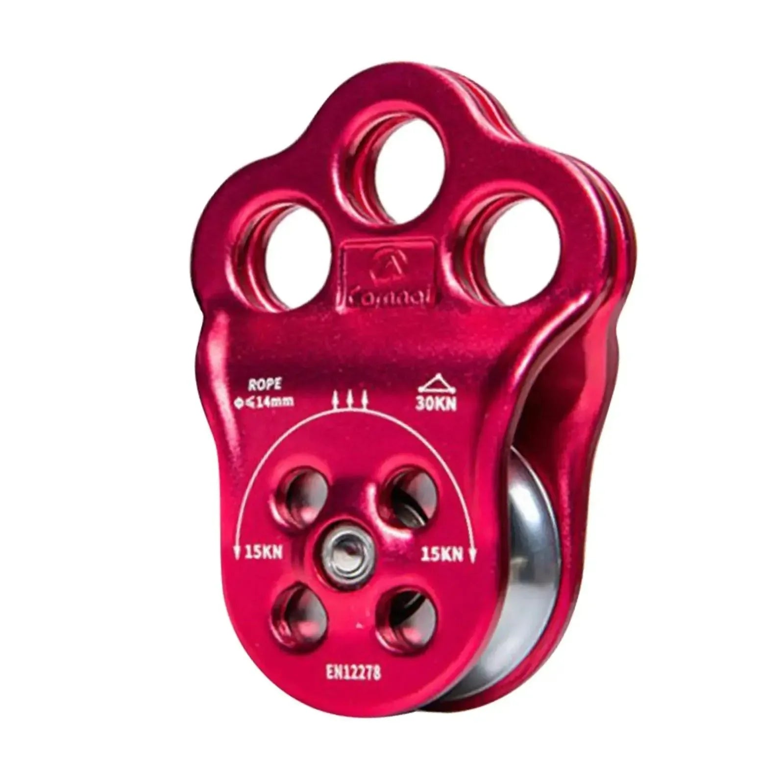 30KN Triple Hitch Climbing Pulley - Heavy-Duty Arborist Rigging Pulley with Ball Bearings - Trekker Essentials