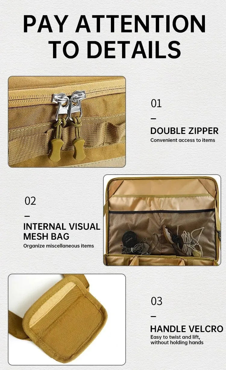 30L/45L/60L Heavy-Duty Camping Storage Bag - Waterproof Multi-Compartment Organizer for Gas Tanks & Cookware - Trekker Essentials