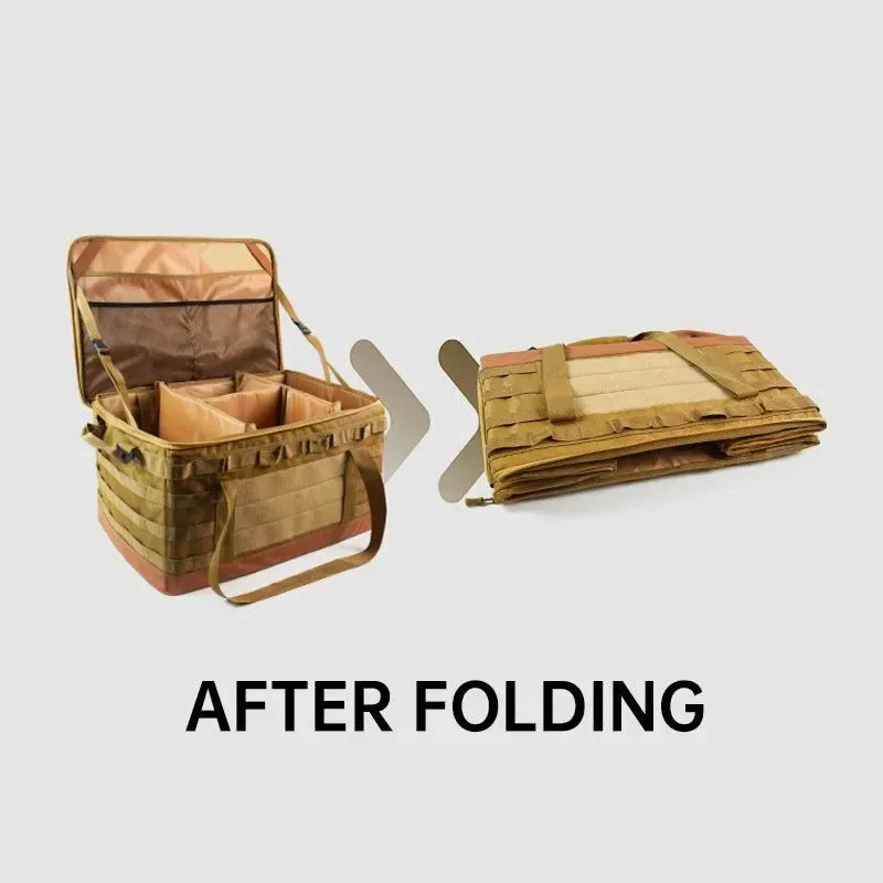 30L/45L/60L Heavy-Duty Camping Storage Bag - Waterproof Multi-Compartment Organizer for Gas Tanks & Cookware - Trekker Essentials