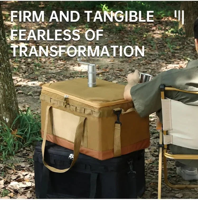 30L/45L/60L Heavy-Duty Camping Storage Bag - Waterproof Multi-Compartment Organizer for Gas Tanks & Cookware - Trekker Essentials