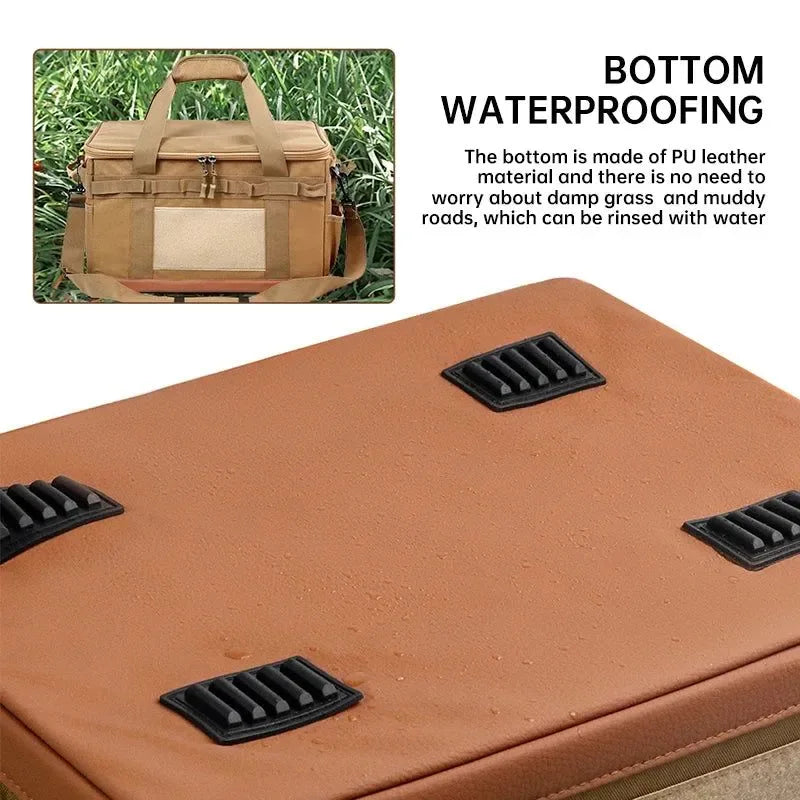 30L/45L/60L Heavy-Duty Camping Storage Bag - Waterproof Multi-Compartment Organizer for Gas Tanks & Cookware - Trekker Essentials