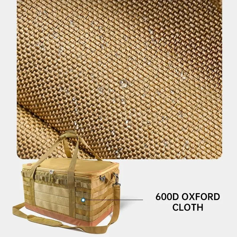 30L/45L/60L Heavy-Duty Camping Storage Bag - Waterproof Multi-Compartment Organizer for Gas Tanks & Cookware - Trekker Essentials