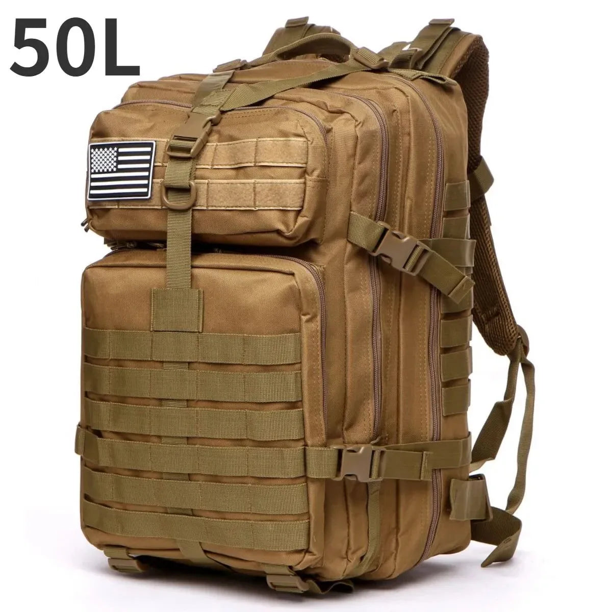 30L/50L 1000D Nylon Waterproof Backpack Outdoor Military Rucksacks Tactical Sports Camping Hiking Trekking Fishing Hunting Bag