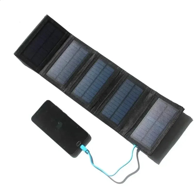 30W/50W/70W/80W Solar Panel USB 5V Foldable Solar Charger Waterproof Solar Cell Portable Outdoor Mobile Power for Camping Hiking - Trekker Essentials