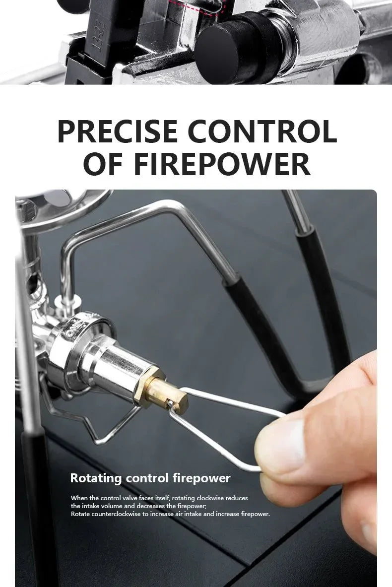 3300W Portable Folding Spider Camping Stove with Piezo Ignition - Trekker Essentials