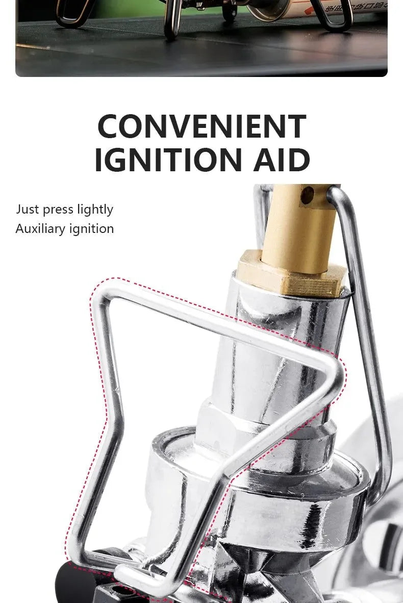 3300W Portable Folding Spider Camping Stove with Piezo Ignition - Trekker Essentials