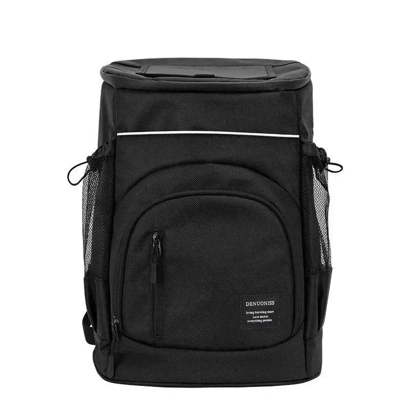 33L Soft Cooler Backpack – Insulated, Leak-Proof, 36 Cans Capacity – Thermal Food & Drink Storage for Travel, Beach, Beer - Trekker Essentials