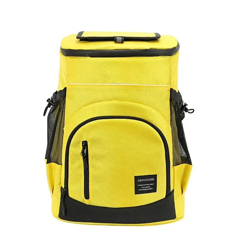 33L Soft Cooler Backpack – Insulated, Leak-Proof, 36 Cans Capacity – Thermal Food & Drink Storage for Travel, Beach, Beer - Trekker Essentials