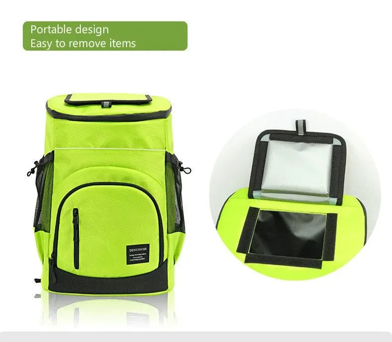 33L Soft Cooler Backpack – Insulated, Leak-Proof, 36 Cans Capacity – Thermal Food & Drink Storage for Travel, Beach, Beer - Trekker Essentials