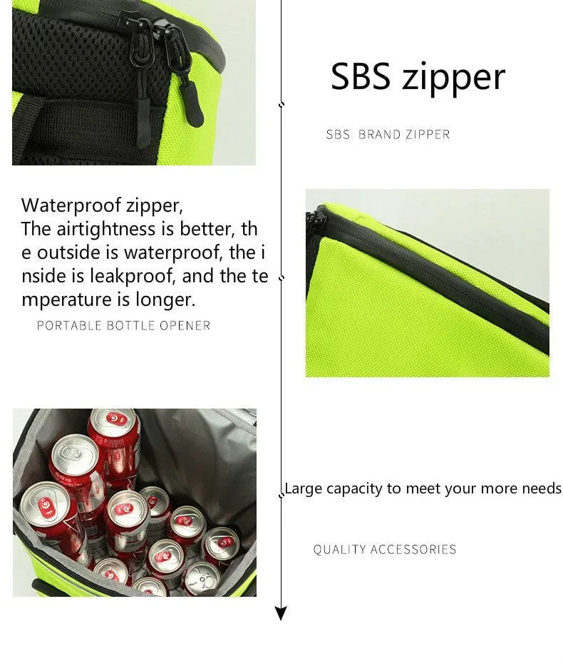 33L Soft Cooler Backpack – Insulated, Leak-Proof, 36 Cans Capacity – Thermal Food & Drink Storage for Travel, Beach, Beer - Trekker Essentials