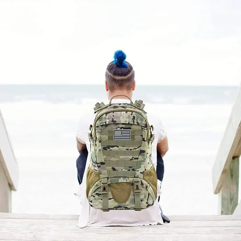 35L Waterproof Travel Backpack - Large Outdoor Hiking, Camping, and Trekking Rucksack for Men and Women - Trekker Essentials