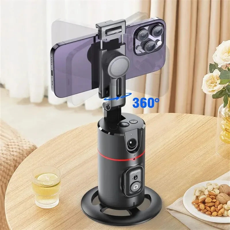 360° Rotating Phone Gimbal with 1.5M Selfie Stick & Face Tracking – Stabilizer for TikTok, Vlogging & Live Streaming - Trekker Essentials