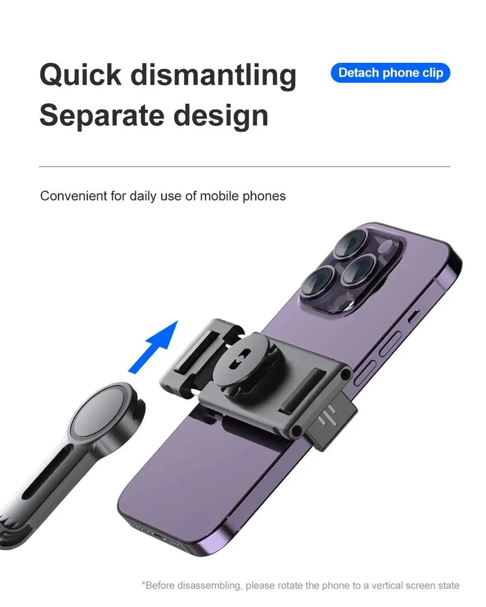 360° Rotating Phone Gimbal with 1.5M Selfie Stick & Face Tracking – Stabilizer for TikTok, Vlogging & Live Streaming - Trekker Essentials