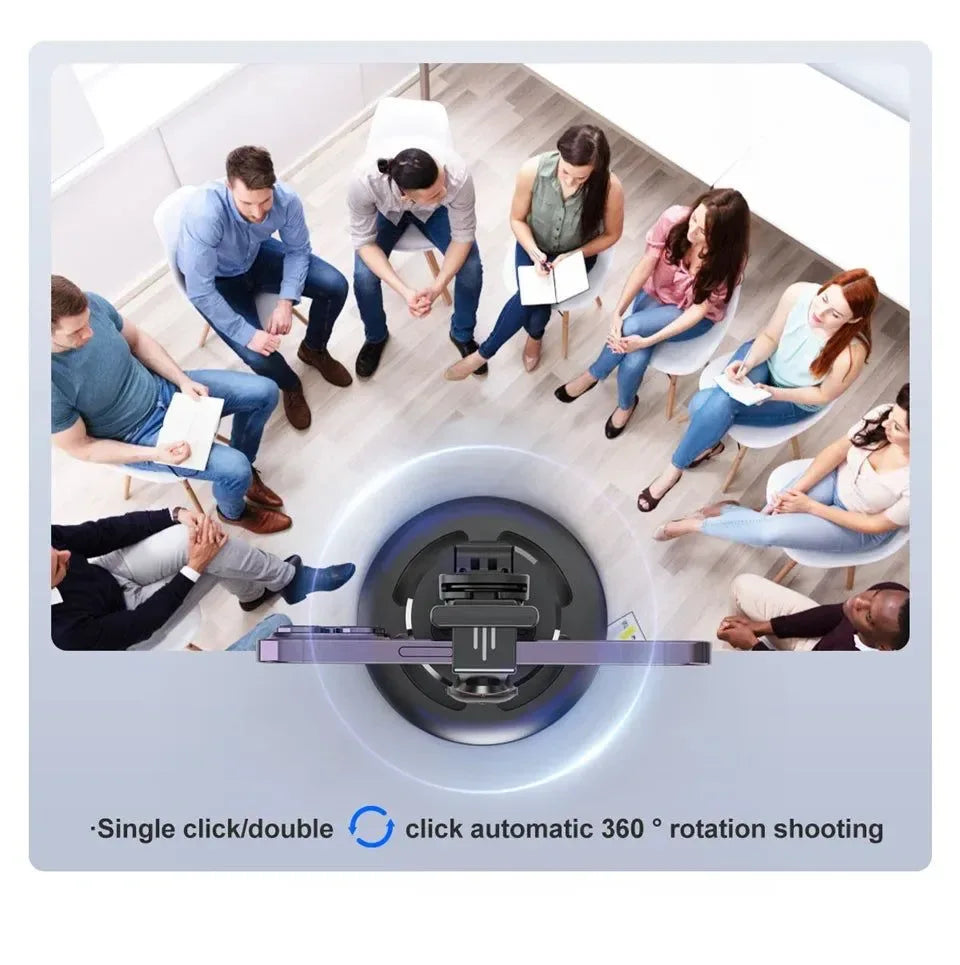 360° Rotating Phone Gimbal with 1.5M Selfie Stick & Face Tracking – Stabilizer for TikTok, Vlogging & Live Streaming - Trekker Essentials