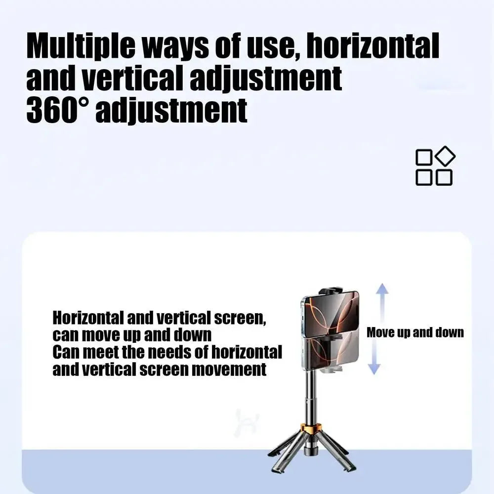 360° Rotating Selfie Stick Tripod with Wireless Remote & Phone Holder - Trekker Essentials
