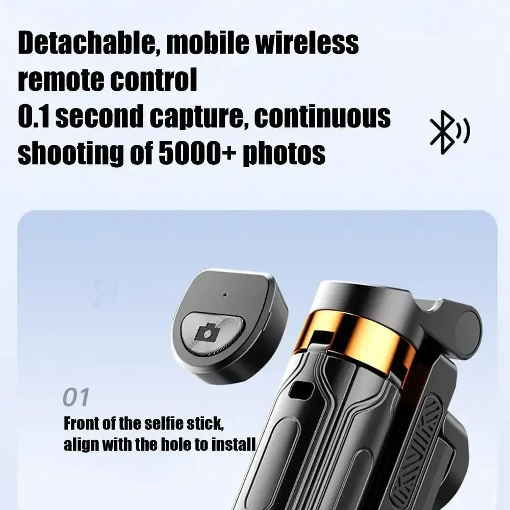 360° Rotating Selfie Stick Tripod with Wireless Remote & Phone Holder - Trekker Essentials